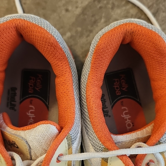 Ryka Women's White and Coral Athletic Shoes - Picture 7 of 12